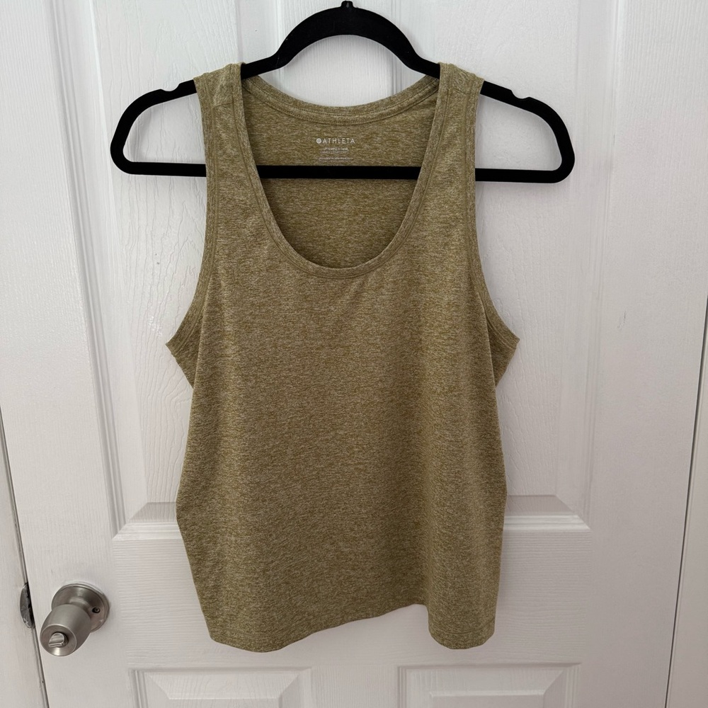Athleta Olive Green Tank Top Size Medium